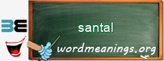 WordMeaning blackboard for santal